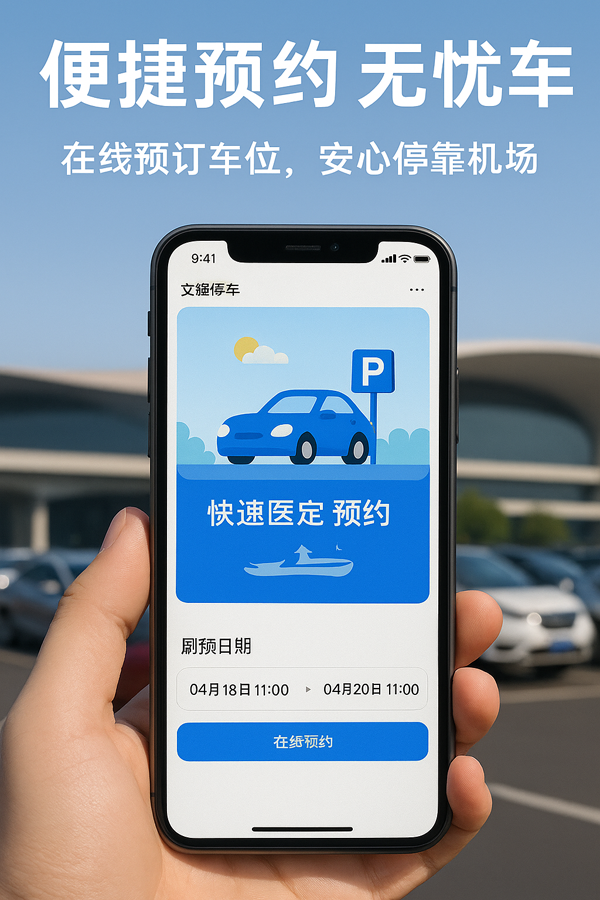 距離大興機場僅4分鐘車程，停車就選文鋒停車場